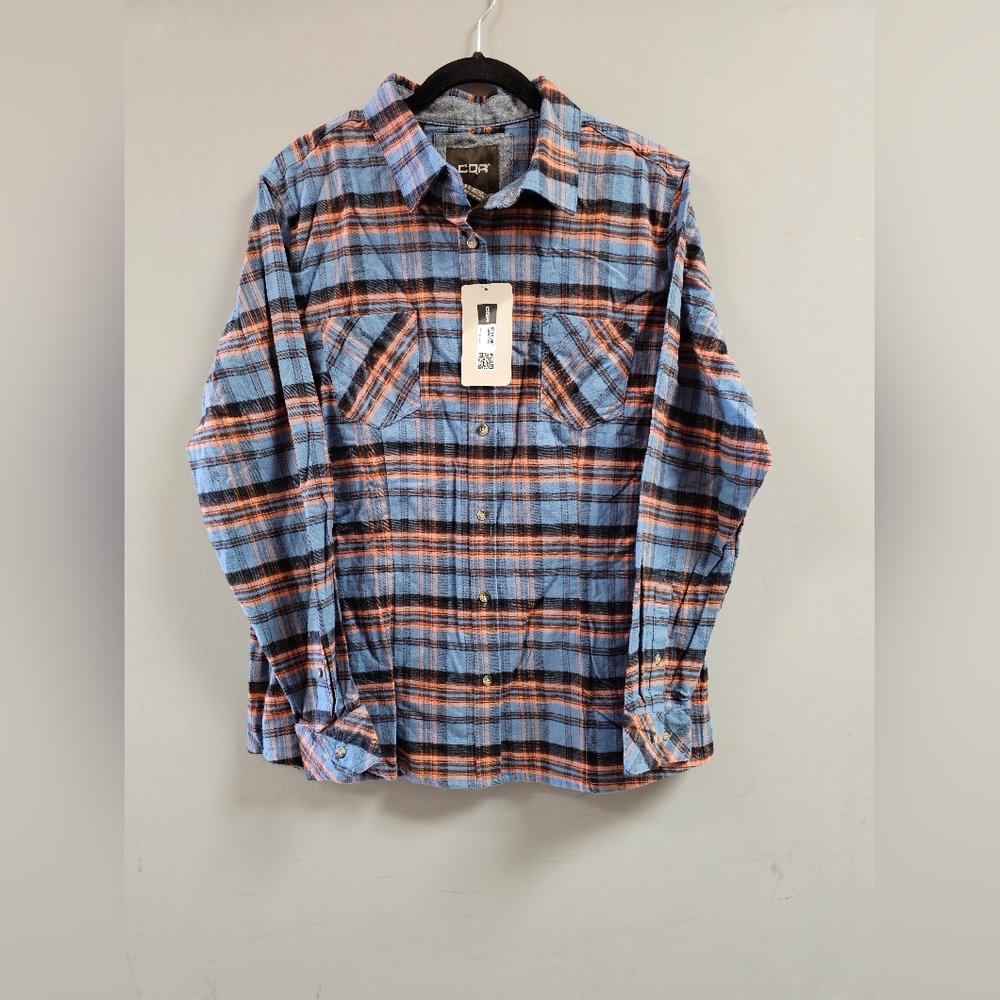 CQR Women's Plaid Flannel Shirt Long Sleeve, All-Cotton Soft Brushed Casual Butt